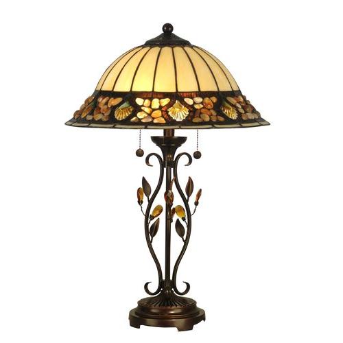 Dale Tiffany TT90172 Pebble Stone Table Lamp